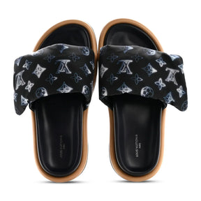Louis Vuitton Pool Pillow Monogram Navy Slides