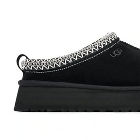 UGG Tazz Platform Black Slippers (W)
